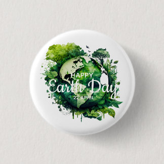 Happy earth day celebration 2026 button