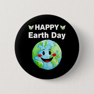 Happy Earth Day Funny Earth Day Kinder Kleinkind B Button