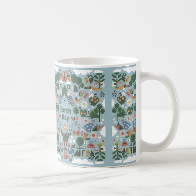 Happy Earth Day-Geschenk Kaffeetasse (Rechts)