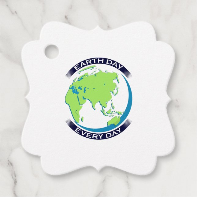 Happy Earth Day Geschenkanhänger (Vorderseite)
