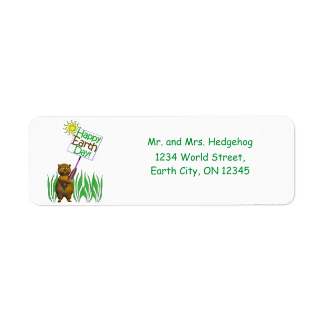 Happy Earth Day Igel (Vorne)