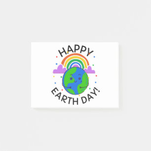 Happy Earth Day Post-it Klebezettel
