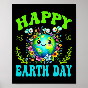 Happy Earth Day Shirt Niedlich Earth Day 2025 Men  Poster