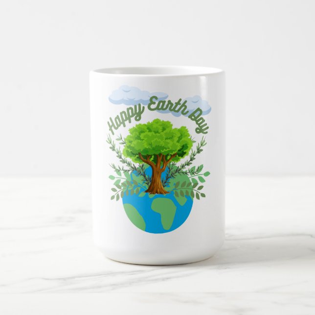 Happy Earth Day Tasse (Mittel)