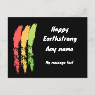 Happy Earthstrong Reggae Birthday Card Postkarte