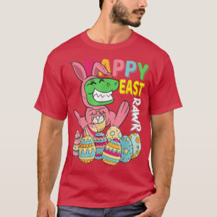 Happy East Rawr Bunny Dinosaurier mit Ostereiern f T-Shirt