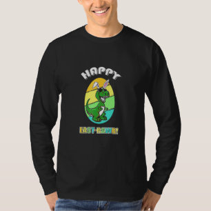 Happy East Rawr Niedlich Bunny Costume Oars Happy T-Shirt