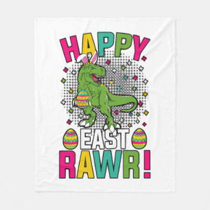 Happy East Rawr Oaster T-Rex Fleecedecke