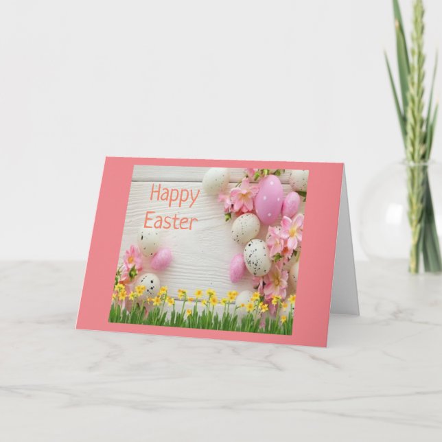 **HAPPY EASTER** AUF EINE BESONDERE KINDERKARTE KARTE (Vorderseite)