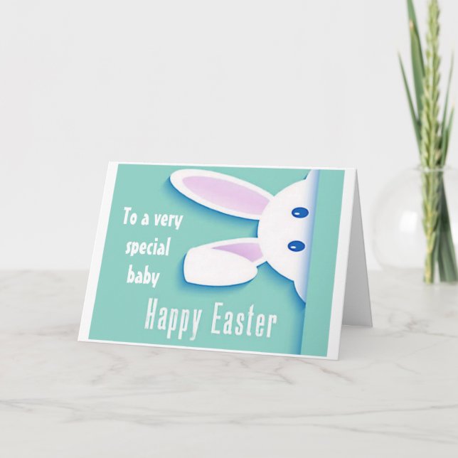 **HAPPY EASTER** AUF EINE BESONDERE KINDERKARTE KARTE (Vorderseite)