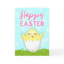 Happy Easter Baby Chick Gruß