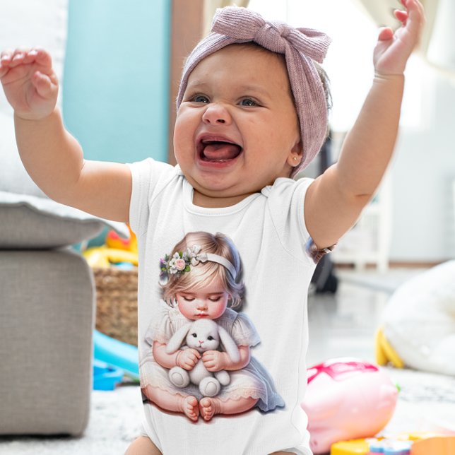 Happy Easter Baby Girl Strampler (Von Creator hochgeladen)