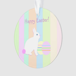 Happy Easter Bunny and Eggs