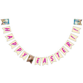 Happy Easter!! Bunny and Text Wimpelkette