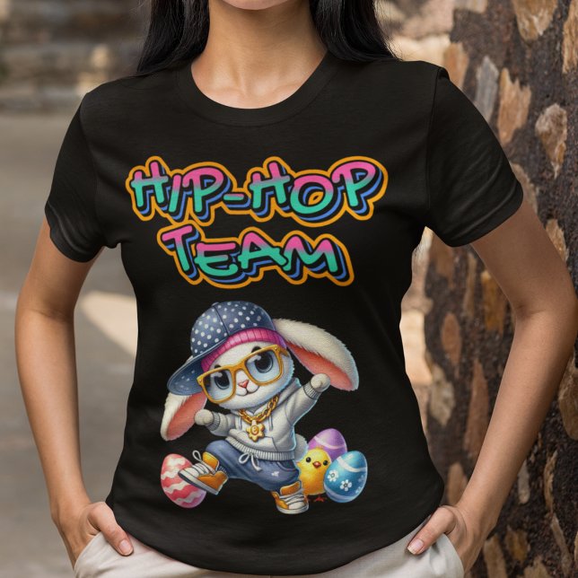 Happy Easter Bunny Angesagt Hop Team T-Shirt (Von Creator hochgeladen)