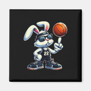 Happy Easter Bunny Basketball Kinder Jungen Sport  Magnet