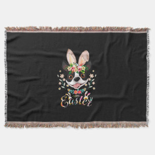 Happy Easter Bunny Boston Terrier Liebhaber von Os Decke