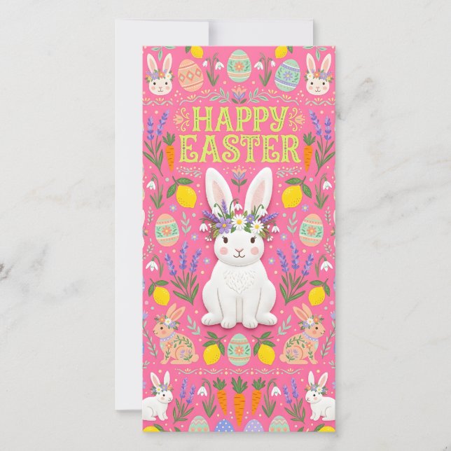 Happy Easter Bunny Card Feiertagskarte (Vorderseite)
