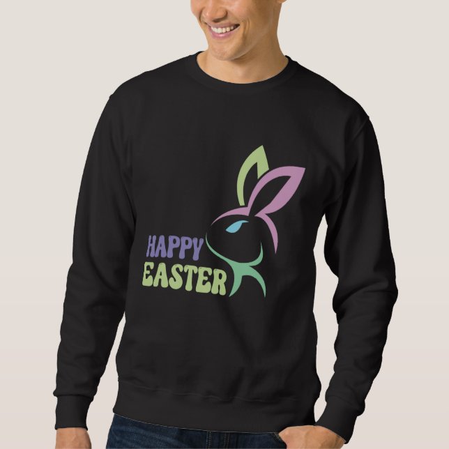 Happy Easter Bunny Easter Day Men Women Kids Sweatshirt (Vorderseite)