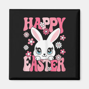 Happy Easter Bunny Easter Rabbit Frauen Mädchen Ki Magnet
