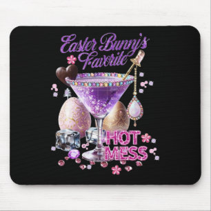 Happy Easter Bunny Favorite Hot Mess Niedlich Mart Mousepad