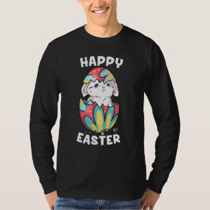 Happy Easter Bunny Ostereier Funny Boys Girls Kind T-Shirt