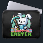 Happy Easter Bunny Pixel Game  Laptopschutzhülle<br><div class="desc">Happy Easter Bunny Pixel Game</div>