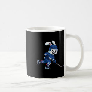 Happy Easter Bunny Playing Ice Hockey Ostersport Kaffeetasse