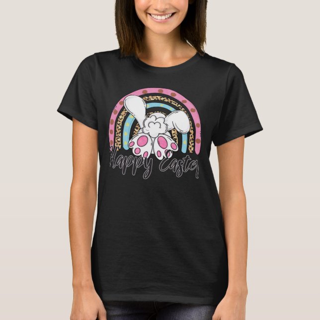 Happy Easter Bunny Rabbit Face  Easter Day Women G T-Shirt (Vorderseite)
