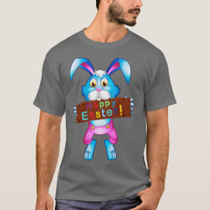Happy Easter Bunny Rabbit Face Funny Easter Day Wo T-Shirt