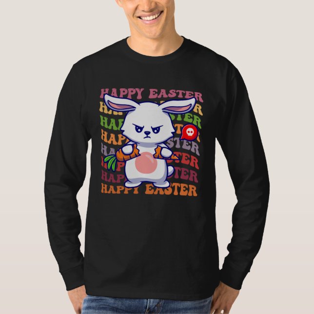 Happy Easter Bunny Rainbow Rabbit  Easter Egg Hunt T-Shirt (Vorderseite)