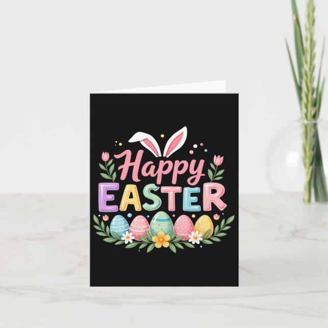 Happy Easter Bunny Spring Easter Easter Easter Fra Karte (Vorderseite)