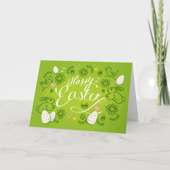 Happy Easter Card Karte (Vorderseite)