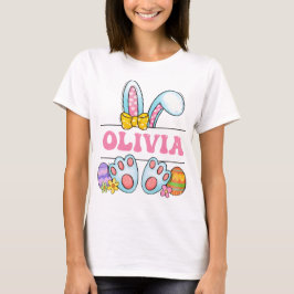 Happy Easter Custom Cute Bunny Toddler Easter Fami T-Shirt