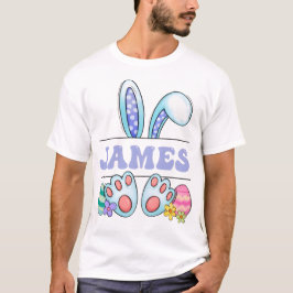 Happy Easter Custom Cute Bunny Toddler Easter Fami T-Shirt