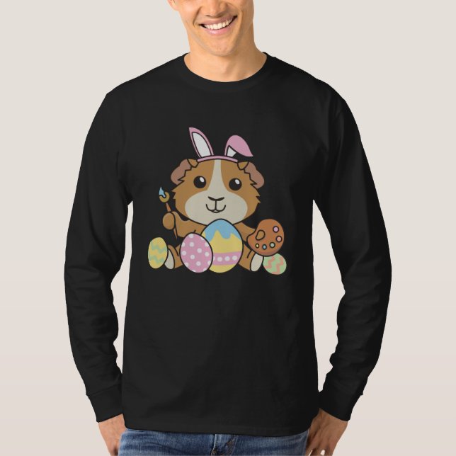 Happy Easter Cute Guinea Pig For Easter With Easte T-Shirt (Vorderseite)