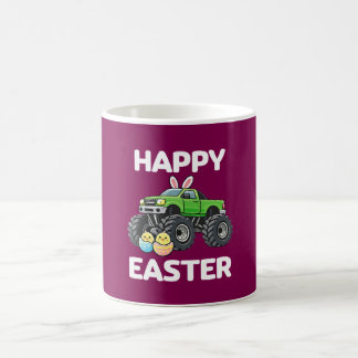 Happy Easter Cute Monster Truck Kids Kaffeetasse