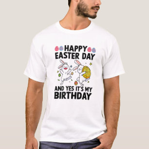 Happy Easter Day and Yes It's My Birthday Kids Boy T-Shirt