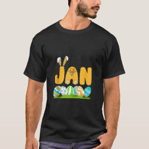 Happy Easter Day Boys Männer Personalisiert Name J T-Shirt