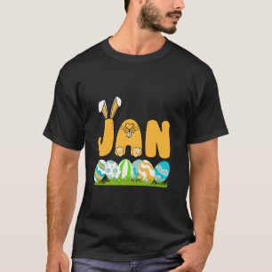 Happy Easter Day Boys Männer Personalisiert Name J T-Shirt