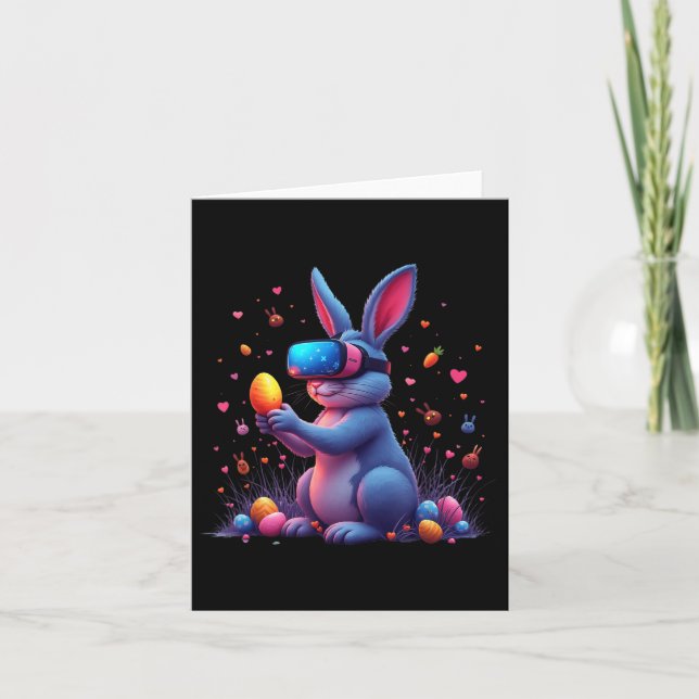Happy Easter Day Bunny Egg Video Game Funny Vr Gam Karte (Vorderseite)
