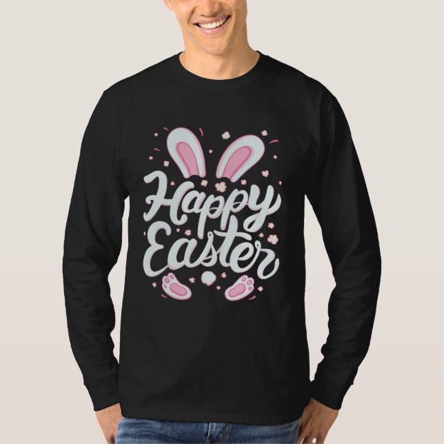 Happy Easter Day Bunny Rabbit Spring Graphic for W T-Shirt (Vorderseite)