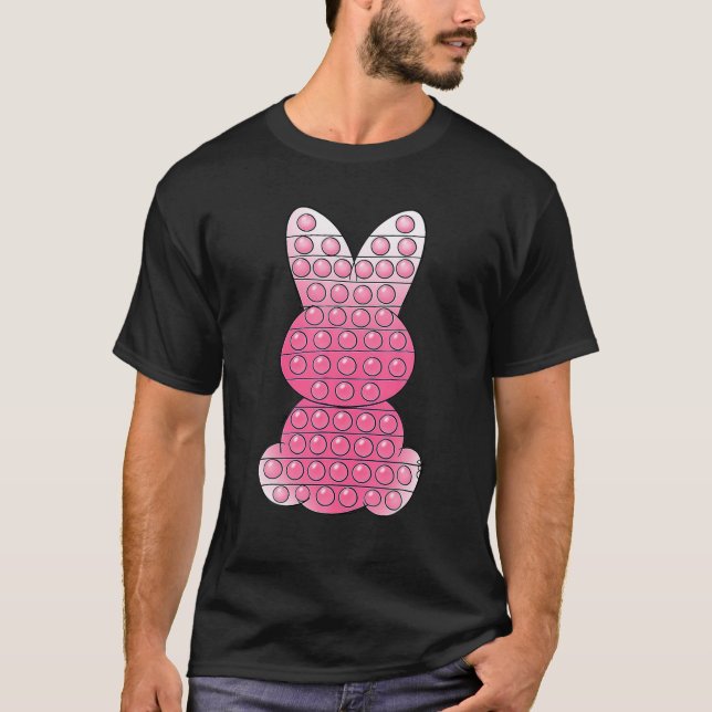Happy Easter Day Fidget Toy Lover Bunny Rabbit Pop T-Shirt (Vorderseite)