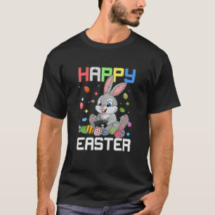 Happy Easter Day Funny Bunny Eggs Video Game Niedl T-Shirt