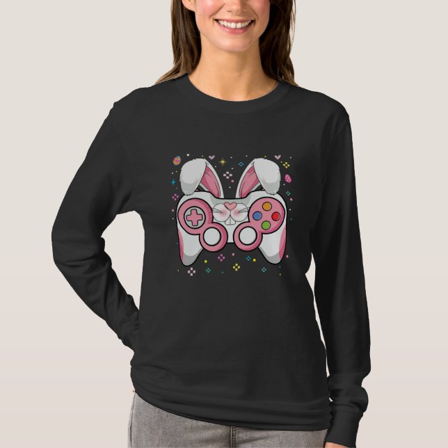 Happy Easter Day Video Game Bunny Egg Boys Kids Me T-Shirt (Vorderseite)