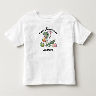 Happy Easter Dinosaur Wearing a Bunny Coat, Eggs Kleinkind T-shirt
