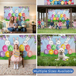 Happy Easter Egg Hunt Ostern Bunny Easter Party Banner