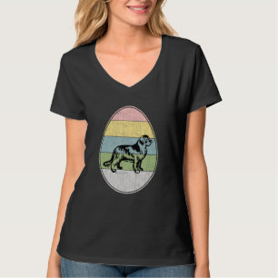 Happy Easter Egg Neufundland Hund Grafisches Oster T-Shirt