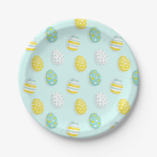 Happy Easter Egg Pattern  Pappteller