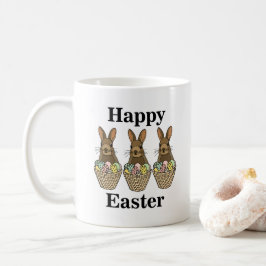 Happy Easter Eggs Basket Bunny Happy Oaster Kaffeetasse